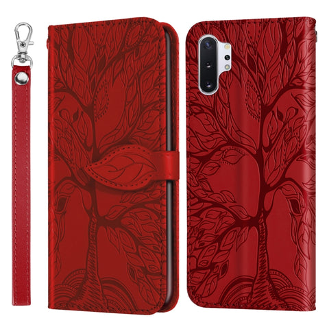 Life of Tree Embossing Pattern Horizontal Flip Leather Case with Holder & Card Slot & Wallet & Photo Frame & Lanyard, For Samsung Galaxy Note8, For Samsung Galaxy Note9, For Samsung Galaxy Note10, For Samsung Galaxy Note10+, For Samsung Galaxy Note20  ...