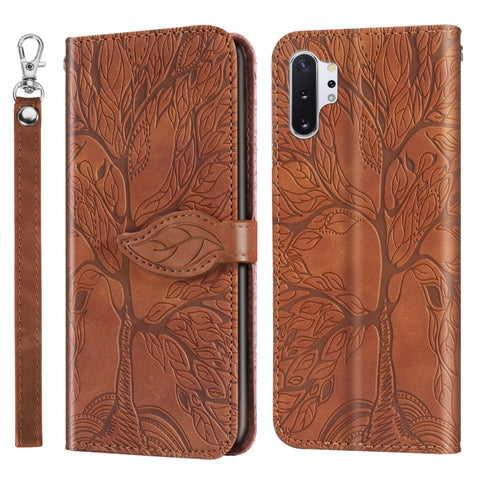 Life of Tree Embossing Pattern Horizontal Flip Leather Case with Holder & Card Slot & Wallet & Photo Frame & Lanyard, For Samsung Galaxy Note8, For Samsung Galaxy Note9, For Samsung Galaxy Note10, For Samsung Galaxy Note10+, For Samsung Galaxy Note20  ...