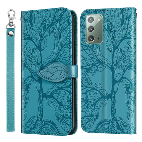 Life of Tree Embossing Pattern Horizontal Flip Leather Case with Holder & Card Slot & Wallet & Photo Frame & Lanyard, For Samsung Galaxy Note8, For Samsung Galaxy Note9, For Samsung Galaxy Note10, For Samsung Galaxy Note10+, For Samsung Galaxy Note20  ...