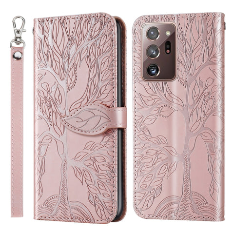 Life of Tree Embossing Pattern Horizontal Flip Leather Case with Holder & Card Slot & Wallet & Photo Frame & Lanyard, For Samsung Galaxy Note8, For Samsung Galaxy Note9, For Samsung Galaxy Note10, For Samsung Galaxy Note10+, For Samsung Galaxy Note20  ...