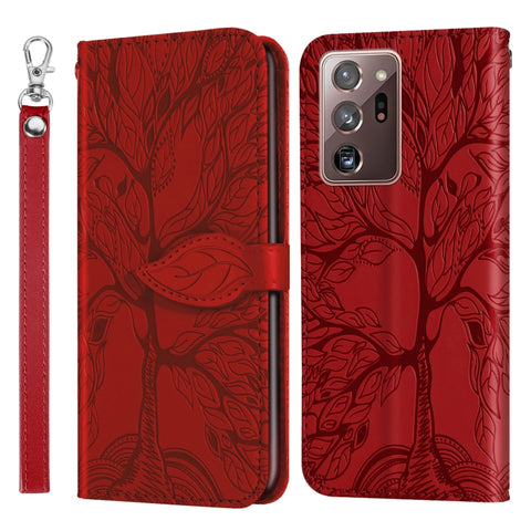 Life of Tree Embossing Pattern Horizontal Flip Leather Case with Holder & Card Slot & Wallet & Photo Frame & Lanyard, For Samsung Galaxy Note8, For Samsung Galaxy Note9, For Samsung Galaxy Note10, For Samsung Galaxy Note10+, For Samsung Galaxy Note20  ...