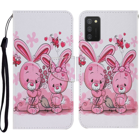 Coloured Drawing Pattern Horizontal Flip PU Leather Case with Holder & Card Slots & Wallet & Lanyard, For Samsung Galaxy A02s, For Samsung Galaxy A12, For Samsung Galaxy A32 5G