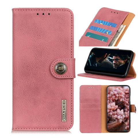 KHAZNEH Cowhide Texture Horizontal Flip Leather Case with Holder & Card Slots & Wallet, For Samsung Galaxy A32 4G
