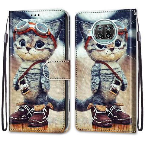 Coloured Drawing Cross Texture Horizontal Flip PU Leather Case with Holder & Card Slots & Wallet & Lanyard, For Xiaomi Mi 10T Lite, For Xiaomi Mi 10T Pro / 10T / K30s