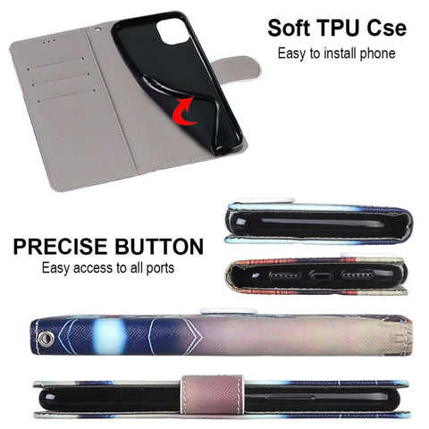 Coloured Drawing Cross Texture Horizontal Flip PU Leather Case with Holder & Card Slots & Wallet & Lanyard, For Xiaomi Mi 10T Lite, For Xiaomi Mi 10T Pro / 10T / K30s