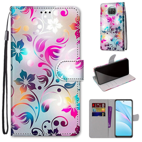 Coloured Drawing Cross Texture Horizontal Flip PU Leather Case with Holder & Card Slots & Wallet & Lanyard, For Xiaomi Mi 10T Lite, For Xiaomi Mi 10T Pro / 10T / K30s