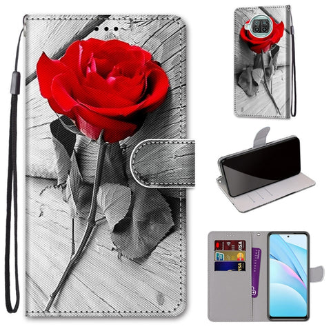 Coloured Drawing Cross Texture Horizontal Flip PU Leather Case with Holder & Card Slots & Wallet & Lanyard, For Xiaomi Mi 10T Lite, For Xiaomi Mi 10T Pro / 10T / K30s