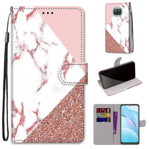 Coloured Drawing Cross Texture Horizontal Flip PU Leather Case with Holder & Card Slots & Wallet & Lanyard, For Xiaomi Mi 10T Lite, For Xiaomi Mi 10T Pro / 10T / K30s