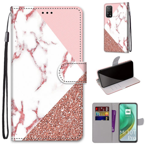Coloured Drawing Cross Texture Horizontal Flip PU Leather Case with Holder & Card Slots & Wallet & Lanyard, For Xiaomi Mi 10T Lite, For Xiaomi Mi 10T Pro / 10T / K30s