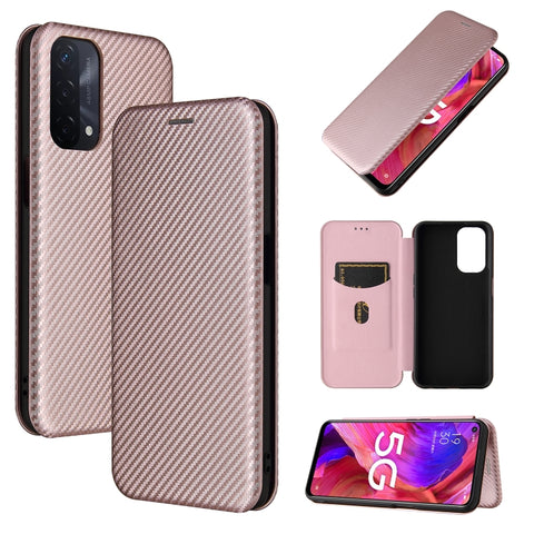 Carbon Fiber Texture Magnetic Horizontal Flip TPU + PC + PU Leather Case with Card Slot, For OPPO A55 5G, For Motorola Moto E7 Power, For Google Pixel 5a 5G, For Samsung Galaxy A02 / M02, For OPPO A93 5G