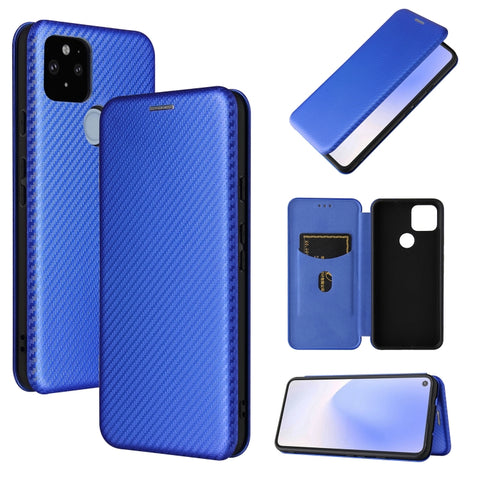 Carbon Fiber Texture Magnetic Horizontal Flip TPU + PC + PU Leather Case with Card Slot, For OPPO A55 5G, For Motorola Moto E7 Power, For Google Pixel 5a 5G, For Samsung Galaxy A02 / M02, For OPPO A93 5G