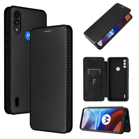 Carbon Fiber Texture Magnetic Horizontal Flip TPU + PC + PU Leather Case with Card Slot, For OPPO A55 5G, For Motorola Moto E7 Power, For Google Pixel 5a 5G, For Samsung Galaxy A02 / M02, For OPPO A93 5G