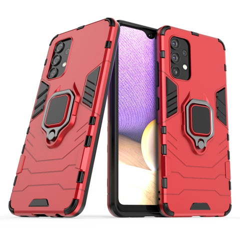 PC + TPU Shockproof Protective Case with Magnetic Ring Holder, For Samsung Galaxy A32 4G