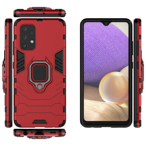 PC + TPU Shockproof Protective Case with Magnetic Ring Holder, For Samsung Galaxy A32 4G