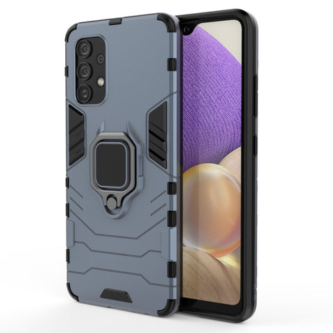 PC + TPU Shockproof Protective Case with Magnetic Ring Holder, For Samsung Galaxy A32 4G