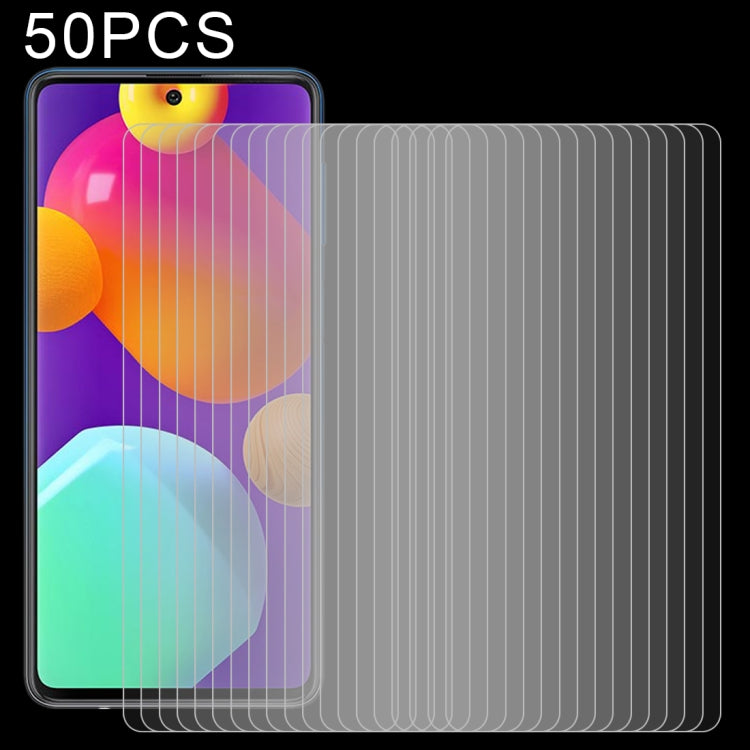 50 PCS 0.26mm 9H 2.5D Tempered Glass Film, For Samsung Galaxy M62 (50 PCS), For Samsung Galaxy F62 (50 PCS)