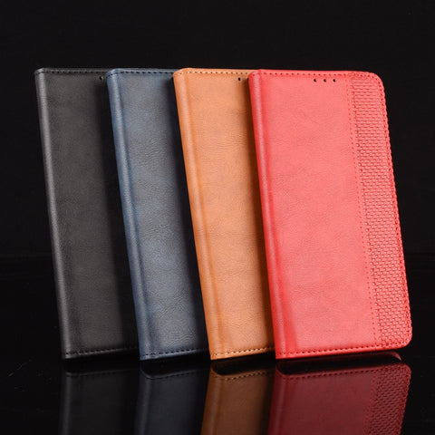 Magnetic Buckle Retro Crazy Horse Texture Horizontal Flip Leather Case with Holder & Card Slots & Photo Frame, For Ulefone Note 11P, For Xiaomi Mi 10S