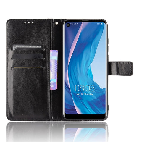 Retro Crazy Horse Texture Horizontal Flip Leather Case with Holder & Card Slots & Photo Frame, For Ulefone Note 11P
