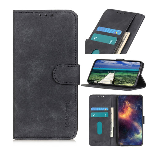 KHAZNEH Retro Texture PU + TPU Horizontal Flip Leather Case with Holder & Card Slots & Wallet, For Samsung Galaxy S21 FE