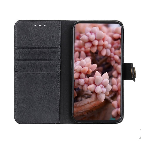KHAZNEH Cowhide Texture Horizontal Flip Leather Case with Holder & Card Slots & Wallet, For Samsung Galaxy S21 FE