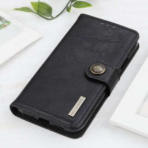 KHAZNEH Cowhide Texture Horizontal Flip Leather Case with Holder & Card Slots & Wallet, For Samsung Galaxy S21 FE