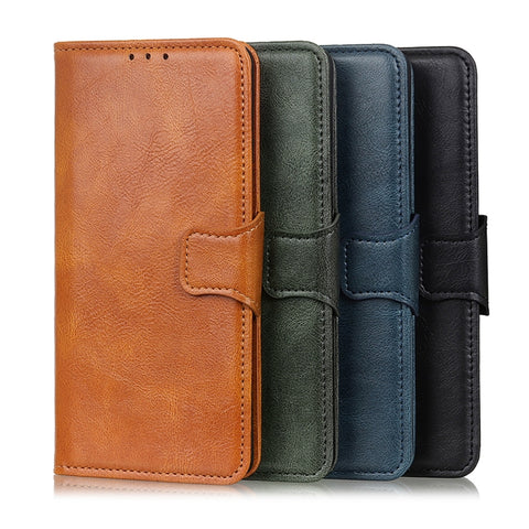 Mirren Crazy Horse Texture Horizontal Flip Leather Case with Holder & Card Slots & Wallet, For Samsung Galaxy S21 FE, For OPPO Realme 8 Pro