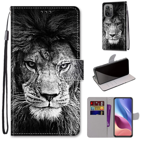 Coloured Drawing Cross Texture Horizontal Flip PU Leather Case with Holder & Card Slots & Wallet & Lanyard, For Alcatel 3L 2021, For Xiaomi Redmi K40 / K40 Pro / K40 Pro+