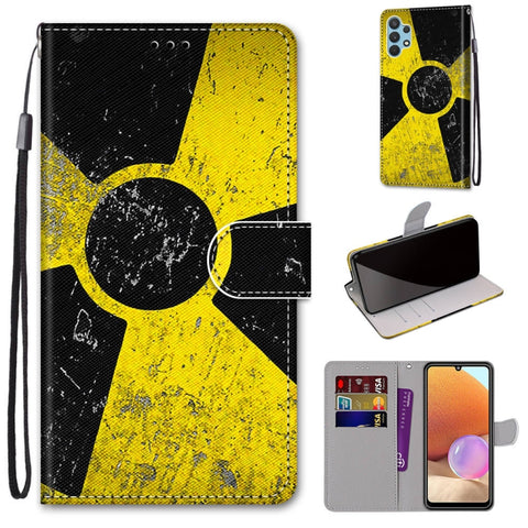 Coloured Drawing Cross Texture Horizontal Flip PU Leather Case with Holder & Card Slots & Wallet & Lanyard, For Nokia 1.4, For Samsung Galaxy A32 4G / A32 Lite