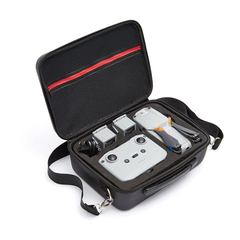Portable Single Shoulder Storage Travel Carrying PU Cover Case Box for DJI Air 2S, For DJI Air 2S Black + Black Liner, For DJI Air 2S Black + Red Liner