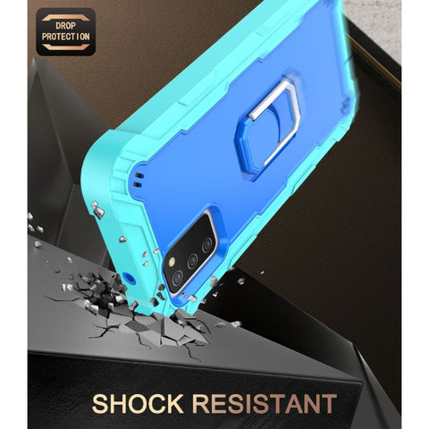 PC + Rubber 3-layers Shockproof Protective Case with Rotating Holder, For Samsung Galaxy A02s, For Samsung Galaxy A12 5G, For Samsung Galaxy A32 5G, For Samsung Galaxy A72 5G / 4G