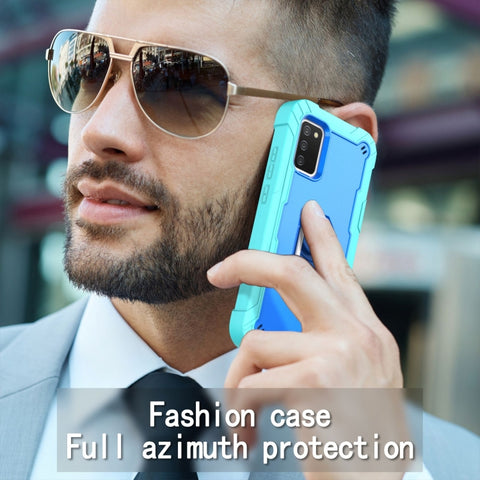 PC + Rubber 3-layers Shockproof Protective Case with Rotating Holder, For Samsung Galaxy A02s, For Samsung Galaxy A12 5G, For Samsung Galaxy A32 5G, For Samsung Galaxy A72 5G / 4G