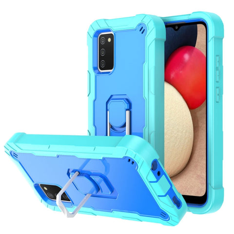 PC + Rubber 3-layers Shockproof Protective Case with Rotating Holder, For Samsung Galaxy A02s, For Samsung Galaxy A12 5G, For Samsung Galaxy A32 5G, For Samsung Galaxy A72 5G / 4G
