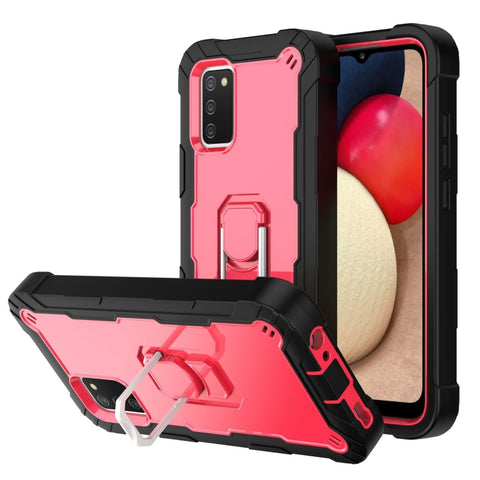 PC + Rubber 3-layers Shockproof Protective Case with Rotating Holder, For Samsung Galaxy A02s, For Samsung Galaxy A12 5G, For Samsung Galaxy A32 5G, For Samsung Galaxy A72 5G / 4G