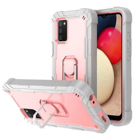 PC + Rubber 3-layers Shockproof Protective Case with Rotating Holder, For Samsung Galaxy A02s, For Samsung Galaxy A12 5G, For Samsung Galaxy A32 5G, For Samsung Galaxy A72 5G / 4G