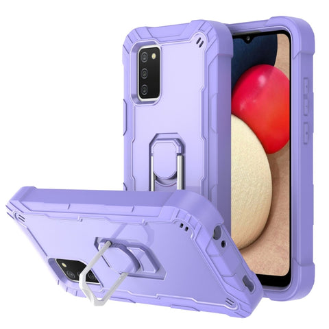 PC + Rubber 3-layers Shockproof Protective Case with Rotating Holder, For Samsung Galaxy A02s, For Samsung Galaxy A12 5G, For Samsung Galaxy A32 5G, For Samsung Galaxy A72 5G / 4G