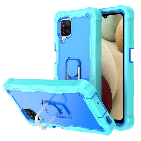 PC + Rubber 3-layers Shockproof Protective Case with Rotating Holder, For Samsung Galaxy A02s, For Samsung Galaxy A12 5G, For Samsung Galaxy A32 5G, For Samsung Galaxy A72 5G / 4G