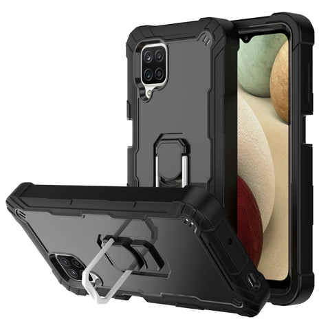 PC + Rubber 3-layers Shockproof Protective Case with Rotating Holder, For Samsung Galaxy A02s, For Samsung Galaxy A12 5G, For Samsung Galaxy A32 5G, For Samsung Galaxy A72 5G / 4G