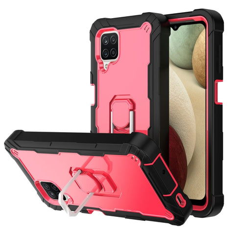 PC + Rubber 3-layers Shockproof Protective Case with Rotating Holder, For Samsung Galaxy A02s, For Samsung Galaxy A12 5G, For Samsung Galaxy A32 5G, For Samsung Galaxy A72 5G / 4G
