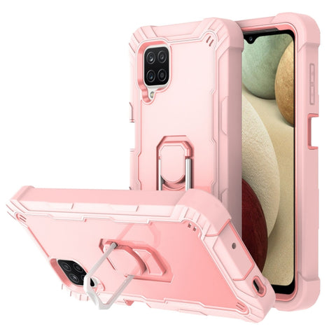 PC + Rubber 3-layers Shockproof Protective Case with Rotating Holder, For Samsung Galaxy A02s, For Samsung Galaxy A12 5G, For Samsung Galaxy A32 5G, For Samsung Galaxy A72 5G / 4G
