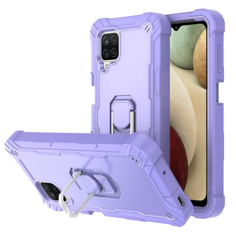 PC + Rubber 3-layers Shockproof Protective Case with Rotating Holder, For Samsung Galaxy A02s, For Samsung Galaxy A12 5G, For Samsung Galaxy A32 5G, For Samsung Galaxy A72 5G / 4G