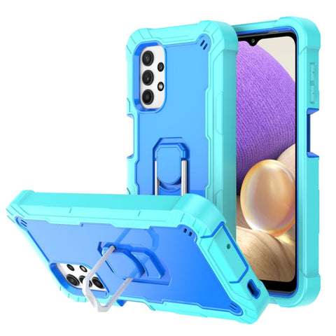 PC + Rubber 3-layers Shockproof Protective Case with Rotating Holder, For Samsung Galaxy A02s, For Samsung Galaxy A12 5G, For Samsung Galaxy A32 5G, For Samsung Galaxy A72 5G / 4G