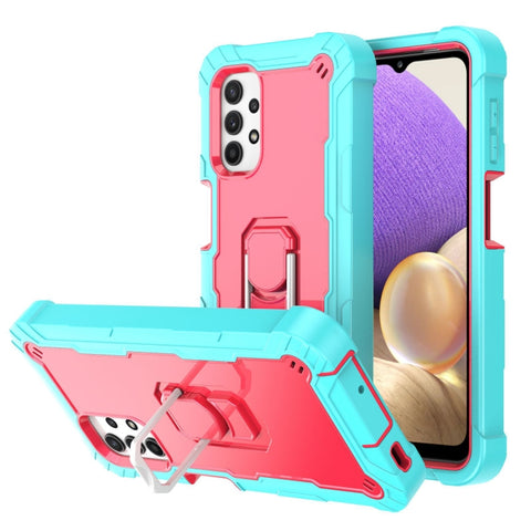 PC + Rubber 3-layers Shockproof Protective Case with Rotating Holder, For Samsung Galaxy A02s, For Samsung Galaxy A12 5G, For Samsung Galaxy A32 5G, For Samsung Galaxy A72 5G / 4G
