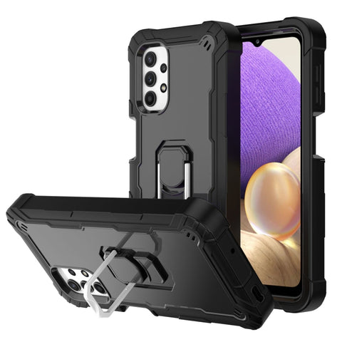 PC + Rubber 3-layers Shockproof Protective Case with Rotating Holder, For Samsung Galaxy A02s, For Samsung Galaxy A12 5G, For Samsung Galaxy A32 5G, For Samsung Galaxy A72 5G / 4G