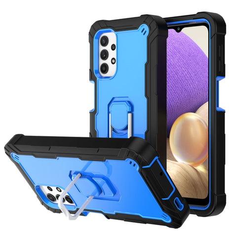 PC + Rubber 3-layers Shockproof Protective Case with Rotating Holder, For Samsung Galaxy A02s, For Samsung Galaxy A12 5G, For Samsung Galaxy A32 5G, For Samsung Galaxy A72 5G / 4G