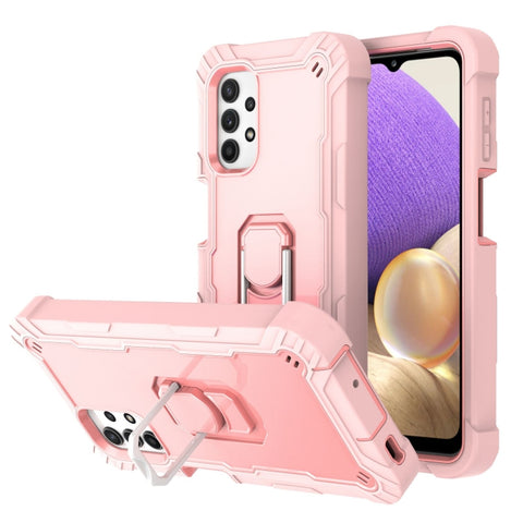 PC + Rubber 3-layers Shockproof Protective Case with Rotating Holder, For Samsung Galaxy A02s, For Samsung Galaxy A12 5G, For Samsung Galaxy A32 5G, For Samsung Galaxy A72 5G / 4G