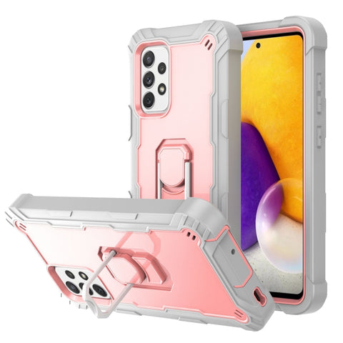 PC + Rubber 3-layers Shockproof Protective Case with Rotating Holder, For Samsung Galaxy A02s, For Samsung Galaxy A12 5G, For Samsung Galaxy A32 5G, For Samsung Galaxy A72 5G / 4G