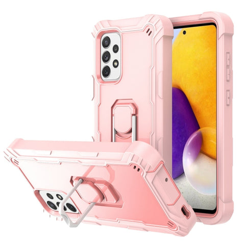 PC + Rubber 3-layers Shockproof Protective Case with Rotating Holder, For Samsung Galaxy A02s, For Samsung Galaxy A12 5G, For Samsung Galaxy A32 5G, For Samsung Galaxy A72 5G / 4G