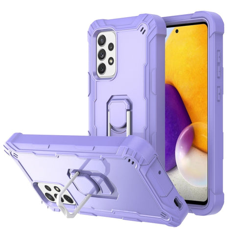 PC + Rubber 3-layers Shockproof Protective Case with Rotating Holder, For Samsung Galaxy A02s, For Samsung Galaxy A12 5G, For Samsung Galaxy A32 5G, For Samsung Galaxy A72 5G / 4G