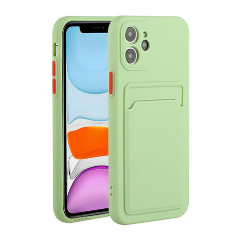 Card Slot Design Shockproof TPU Protective Case, For iPhone 11 Pro Max, For iPhone 12 mini, For iPhone 12, For iPhone 12 Pro