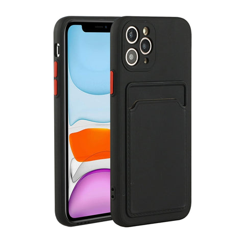 Card Slot Design Shockproof TPU Protective Case, For iPhone 11 Pro Max, For iPhone 12 mini, For iPhone 12, For iPhone 12 Pro